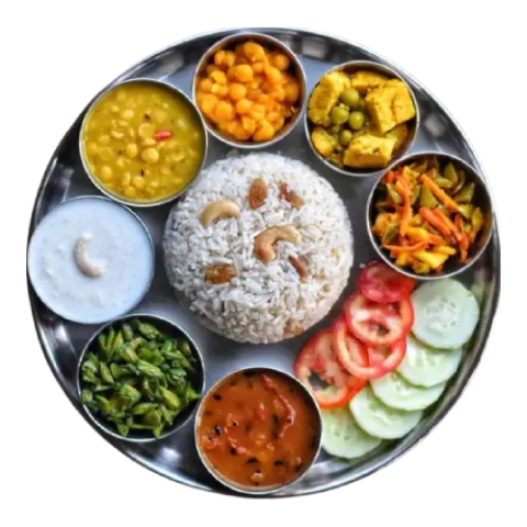 Veg Thali With Three Item Combo